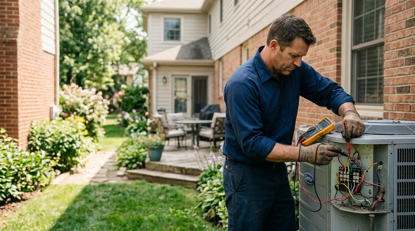 HVAC technician working near Chester, VT